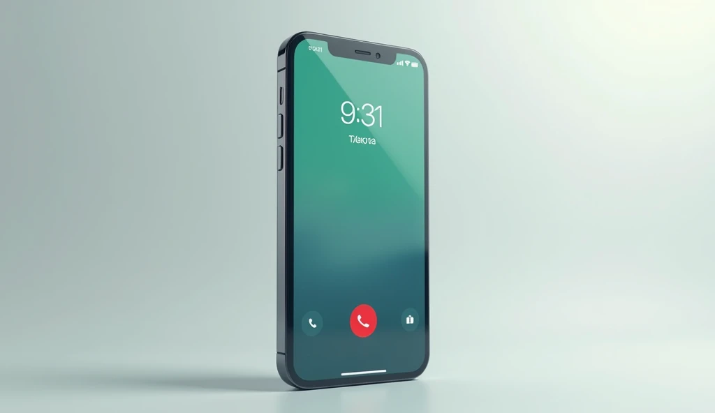 通話中のスマートフォンの画像